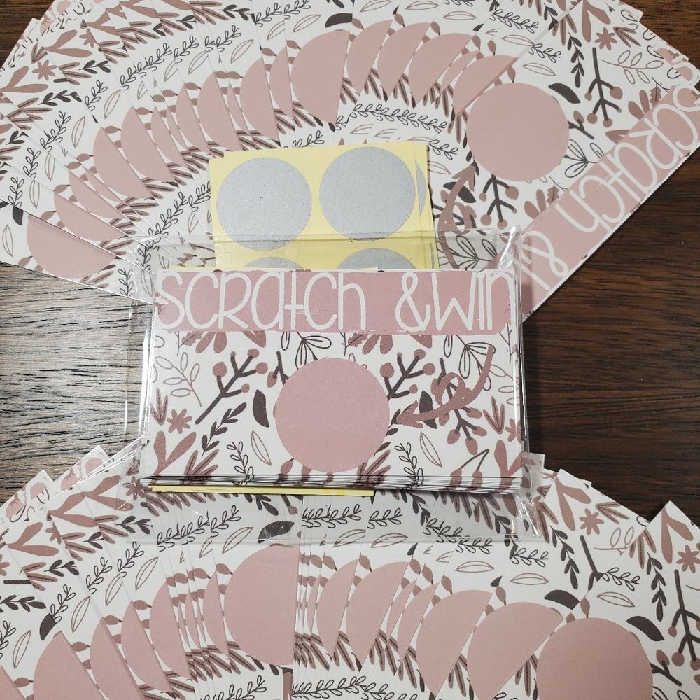 40 Scratch off cards, scratch and win, birthday, shower, party, business